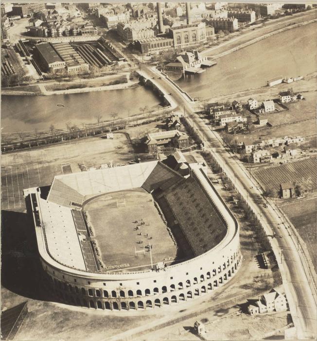 Harvard Stadium -  Aerial vie