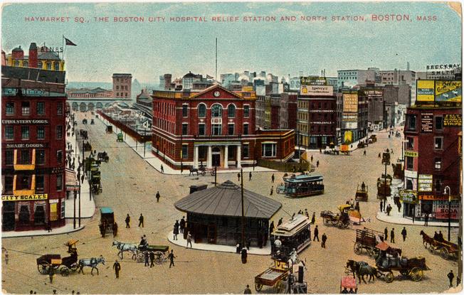 Haymarket Square in Boston, Massachusetts